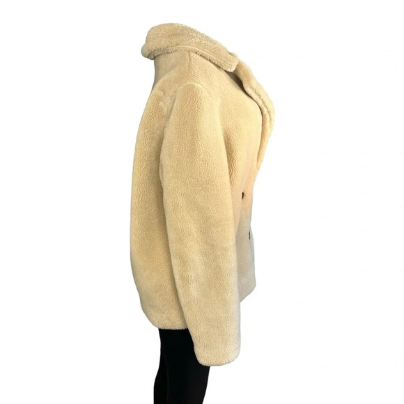 Banana Republic Ivory Sherpa Teddy Coat - Picture 5 of 9